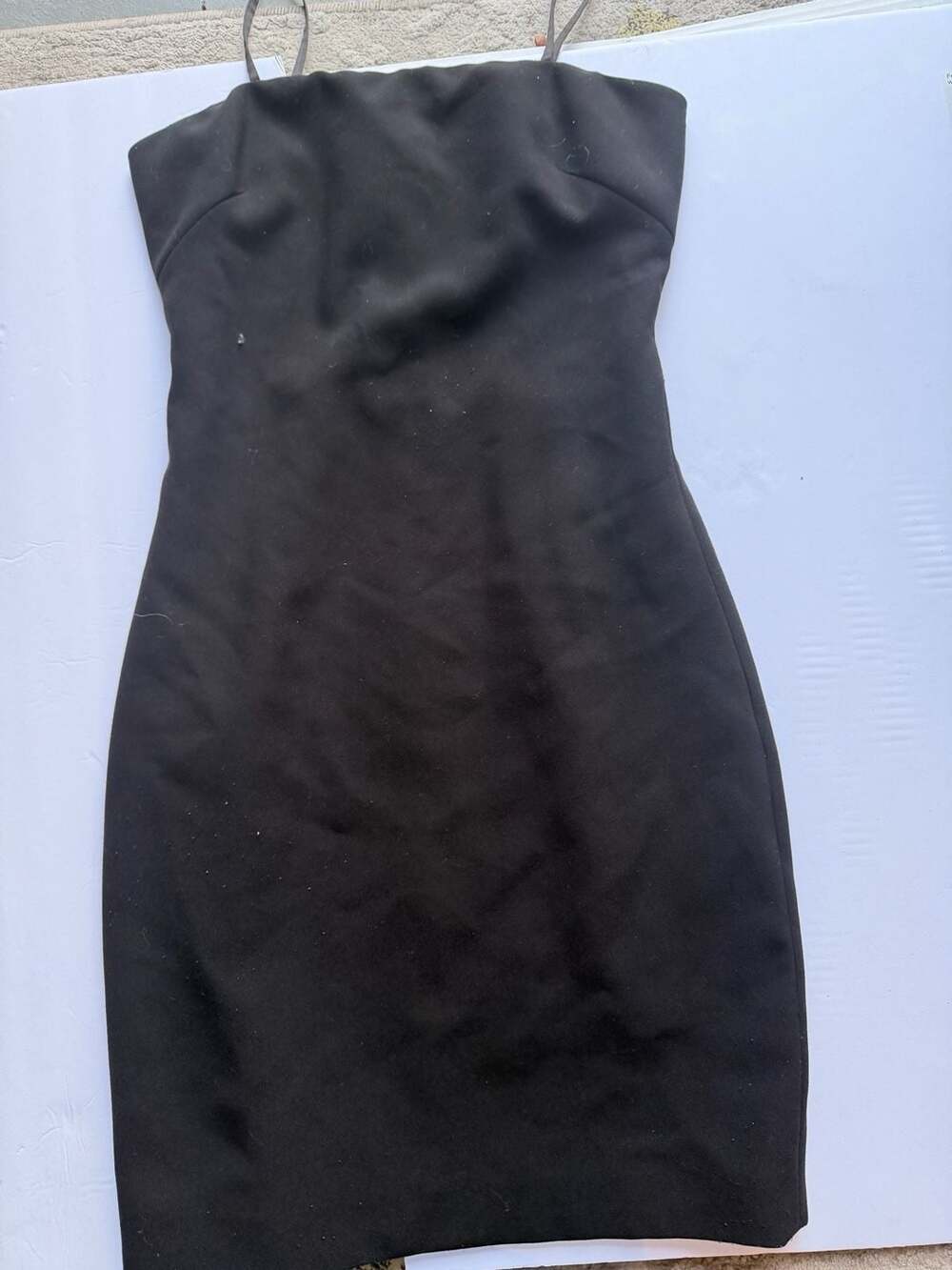 Elizabeth and James Black Strapless Mini Dress Size 2